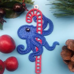 FSL Christmas Octopus 06 machine embroidery designs