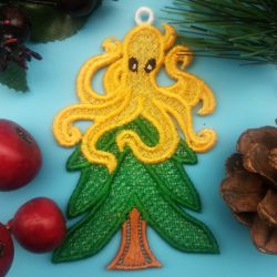 FSL Christmas Octopus 08 machine embroidery designs