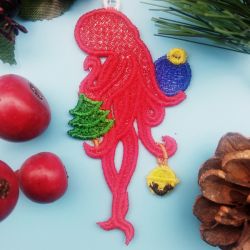 FSL Christmas Octopus 10 machine embroidery designs