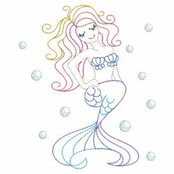 Vintage Colorful Mermaid 03(Sm)