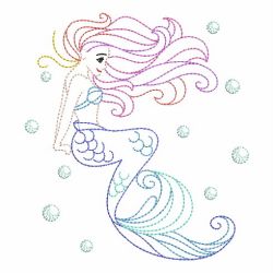 Vintage Colorful Mermaid 07(Lg)