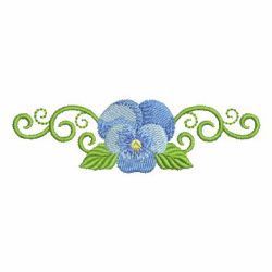 Heirloom Pansy machine embroidery designs