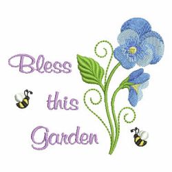 Heirloom Pansy 04 machine embroidery designs