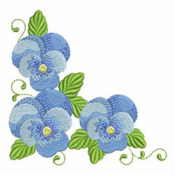 Heirloom Pansy 05 machine embroidery designs