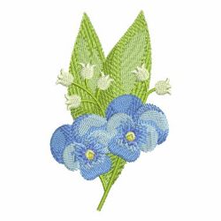 Heirloom Pansy 06 machine embroidery designs