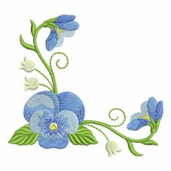 Heirloom Pansy 07 machine embroidery designs