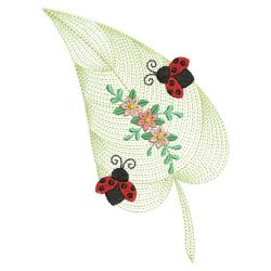 Rippled Leaf Silhouette 06(Lg) machine embroidery designs