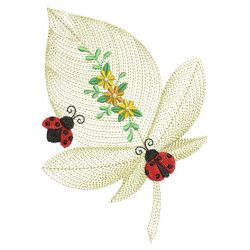 Rippled Leaf Silhouette 07(Md) machine embroidery designs