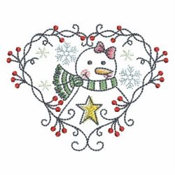 Winter Snowmen 08 machine embroidery designs