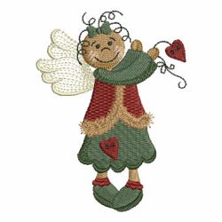 Folk Art Angel machine embroidery designs