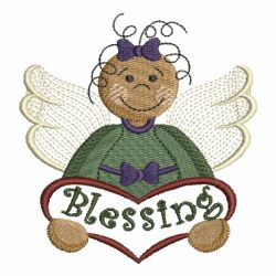 Folk Art Angel 11 machine embroidery designs