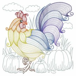Rippled Roosters and Hens(Sm) machine embroidery designs