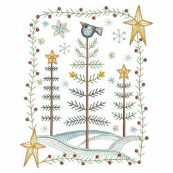 Vintage Folk Art Christmas 08(Sm) machine embroidery designs