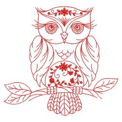 Redwork Owls(Sm) machine embroidery designs