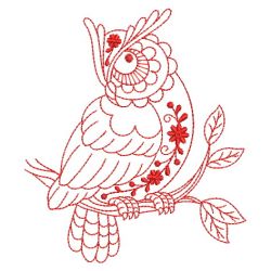 Redwork Owls 05(Lg) machine embroidery designs