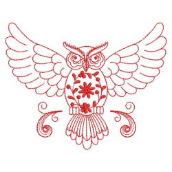 Redwork Owls 06(Md) machine embroidery designs