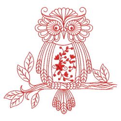 Redwork Owls 07(Lg) machine embroidery designs