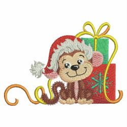 Cute Christmas Animals 05 machine embroidery designs