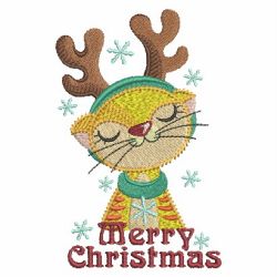Cute Christmas Animals 09 machine embroidery designs