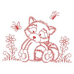 Redwork Forest Animals 01(Md) machine embroidery designs