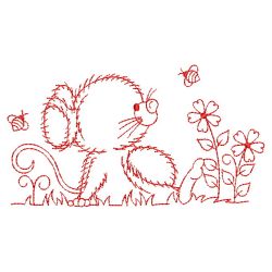 Redwork Forest Animals 02(Sm)