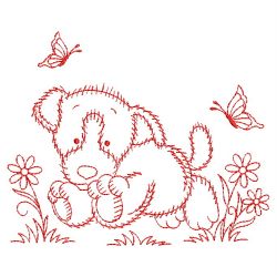 Redwork Forest Animals 03(Md) machine embroidery designs