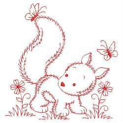 Redwork Forest Animals 04(Sm)