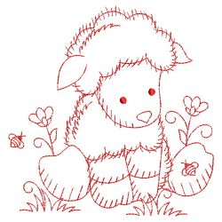 Redwork Forest Animals 10(Sm)