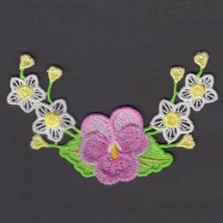 FSL Pansy Decor machine embroidery designs