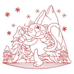 Redwork Winter Friends 10(Lg) machine embroidery designs