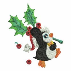 Cute Christmas Penguin 07 machine embroidery designs