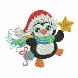 Cute Christmas Penguin 08 machine embroidery designs