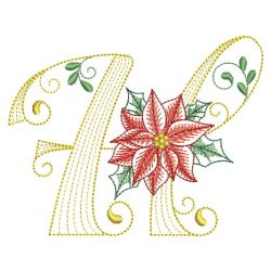 Christmas Poinsettia Alphabet 08(Sm)