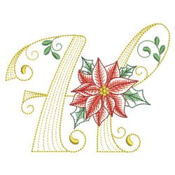 Christmas Poinsettia Alphabet 08(Lg)
