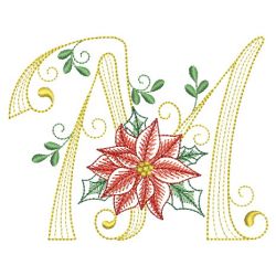 Christmas Poinsettia Alphabet 13(Lg)