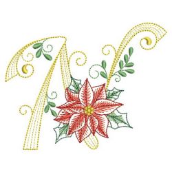 Christmas Poinsettia Alphabet 14(Sm)