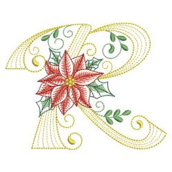 Christmas Poinsettia Alphabet 18(Sm)