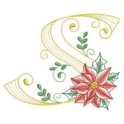 Christmas Poinsettia Alphabet 19(Sm)