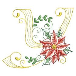 Christmas Poinsettia Alphabet 25(Sm)