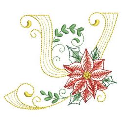 Christmas Poinsettia Alphabet 25(Lg)