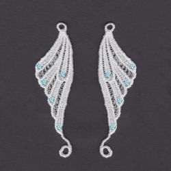 FSL Wing Earrings 04 machine embroidery designs