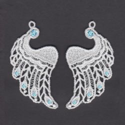 FSL Wing Earrings 05 machine embroidery designs