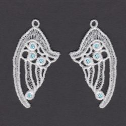 FSL Wing Earrings 08 machine embroidery designs