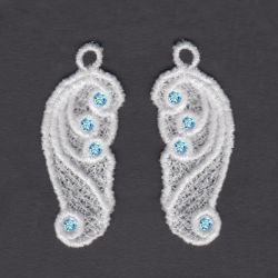 FSL Wing Earrings 10 machine embroidery designs