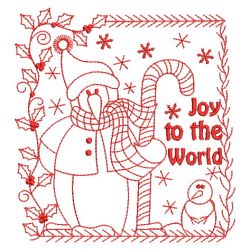 Redwork Joy To The World 09(Sm) machine embroidery designs
