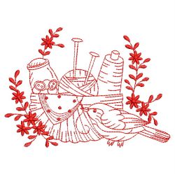 Redwork Love Sewing 10(Lg) machine embroidery designs