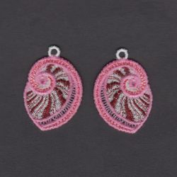 FSL Seashell Earrings 09 machine embroidery designs