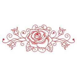Redwork Rose 02(Sm) machine embroidery designs