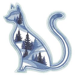 Forest Animal Silhouettes 02(Md) machine embroidery designs