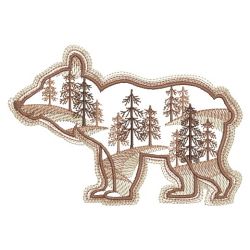 Forest Animal Silhouettes 05(Md) machine embroidery designs